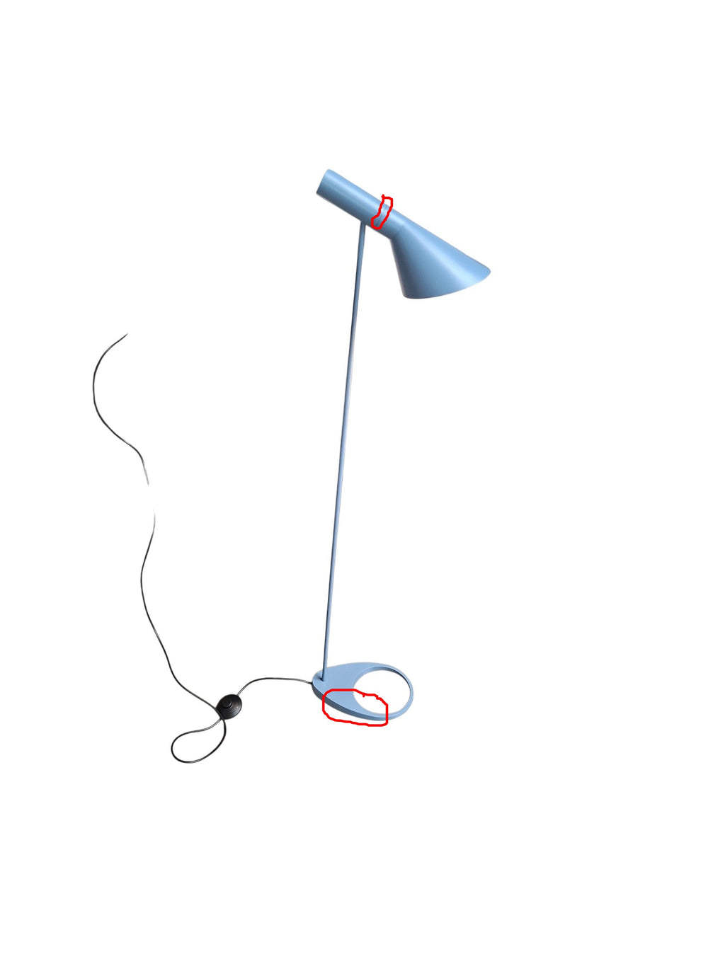 Louis Poulsen AJ Vloerlamp (Dusty Blue) - Second Chance