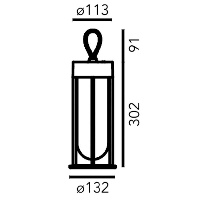 Flos In Vitro Unplugged Draagbare Lamp