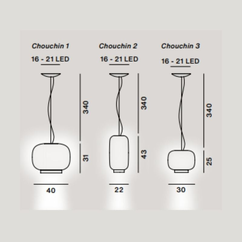 Foscarini Chouchin Bianco Hanglamp