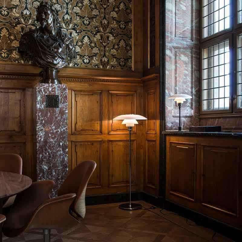 Louis Poulsen PH 4½-3½ Glazen Vloerlamp