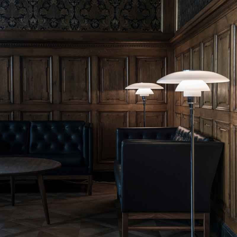 Louis Poulsen PH 4½-3½ Glazen Vloerlamp